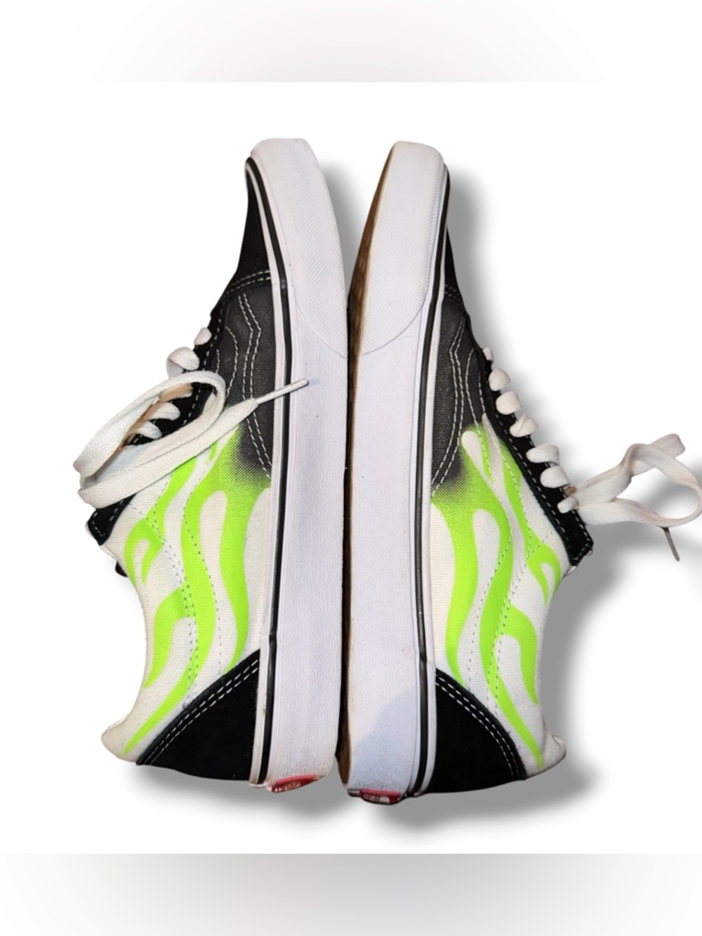 Vans Old Skool Flame Black True White size M6.5 W8 - Picture 5 of 8